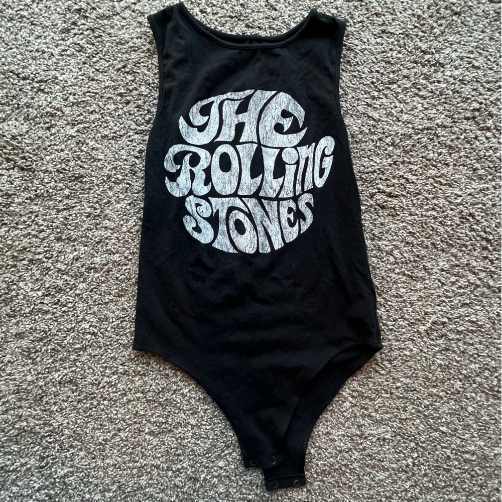 The Rolling Stones Black bodysuit